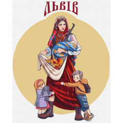 Картина за номерами Щедрий Львів Захарова Наталія Brushme BS53272 40х50 см Ромни