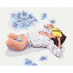 Картина за номерами BrushMe "Перерва на читання © Alla Berezovska" 40х50см BS53810 Вознесенськ