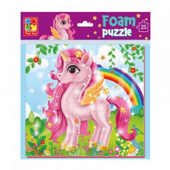 М'які пазли "Рожевий єдиноріг" Vladi Toys VT1109-06 22 х 23 см Черкассы