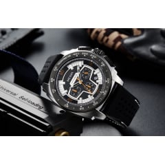 Чоловічий годинник Megir 2056 Todest Silver/Black Кривой Рог