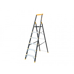 Драбина MASTERTOOL GM сталь+алюміній 6 ступенів h=1282 мм max 150 кг (79-1206) Київ