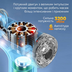 Масажер перкусійний Inspire HB-020 Білий Шостка