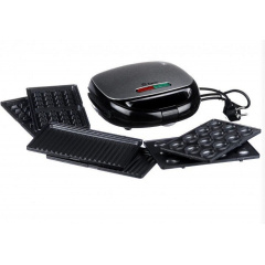 Вафельниця-Бутербродниця зі знімними формами Royals Berg GT-779 1200W Чорний Житомир