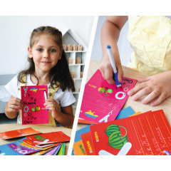 Гра з маркером Vladi Toys "Пиши і витирай. Букви і слова" VT5010-13 укр Черноморск