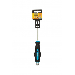 Викрутка ударна хрестова магнітна MASTERTOOL GM EXTERNAL HEX PH2х100 мм ручка з покриттям TPR (49-6210) Бушеве