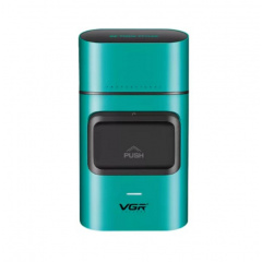 Електробритва-шейвер для бороди та обличчя VGR V-307 металевий корпус Зелений (2104618580) Калуш