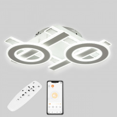 Стельова LED люстра Sunlight 6075/500 Білий Ковель