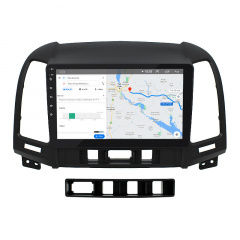 Штатная магнитола Lesko Hyundai Santa Fe II 2005-2010 9" 2/32Gb/ 4G/ Wi-Fi Premium GPS Android (9614-34401) Тернопіль