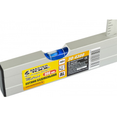 Кутник будівельний MASTERTOOL GM 300 мм AL-AL капсула 0.5 мм/1 м (30-4300) Львів