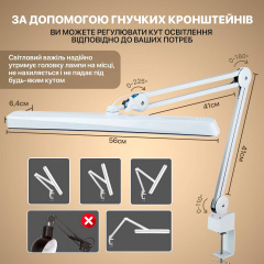 Настільна світлодіода (LED) лампа SBTR Lamp 9505 234 24W з регулюванням колірної температури та яскравості Кобыжча