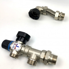 Змішувальний вузол Kvant Labaratory FLOMIX 1" теплої підлоги без насосу Приморськ