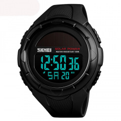 Годинник наручний на сонячній батареї Skmei 1405 Black 1405BK (15951-hbr) Киев
