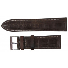 Ремінець для годинника зі шкіри Mykhail Ikhtyar 24 мм Коричневий (S508-24S brown) Оріхів