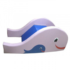 Гірка з м'яких модулів Тиа-Спорт Рибка 200х90х80 см Різнокольоровий Вышгород