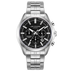 Наручний годинник чоловічий Lee cooper Fenix Black Сріблястий (3444) Ніжин