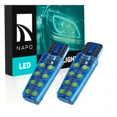 Комплект світлодіодних ламп Napo T10-COB16-Silic W5W T10 2 шт Білий (2508356282) Білгород-Дністровський