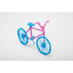 3D ручка c LCD дисплеем и комплектом эко пластика для рисования 3DPen Hot Draw 3 Blue Калуш