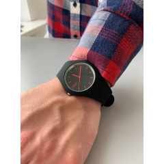 Наручний годинник чоловічий Skmei Rubber Black 9068 Чорний (1525) Кременець
