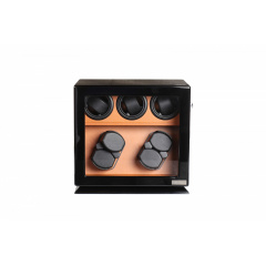 Скринька Salvadore для підзаводу 7 годинників 2905/BBR/DF 20x32x30 см Коричнево-чорний Березне