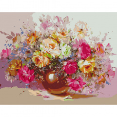 Картина за номерами Трояндовий вибух Art Craft 13142-AC 40х50 см Київ