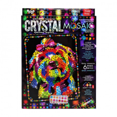 Креативна творчість "Crystal mosaic Пес" Danko Toys CRM-02-05 6 форм елементів Александрия
