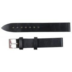 Ремінець для годинника зі шкіри Mykhail Ikhtyar 16 мм Чорний (S639-16S black) Львів