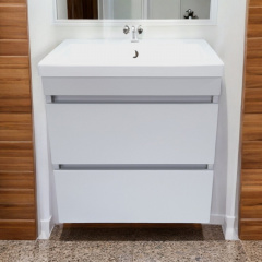 Пластикова підлогова тумба The MIX Атлант White 100х80х45 см Олександрія
