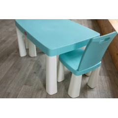 Комплект стіл та два стільці Doloni Бірюзовий (2269752342) Черноморск