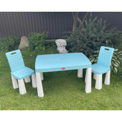 Комплект стіл та два стільці Doloni Бірюзовий (2269752342) Черноморск