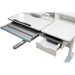 Парта-трансформер для підлітка Fundesk Fiore II 1200 x 650 x 540 -760 мм Blue Іршава