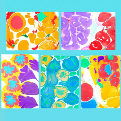 Набір для малювання на воді Jar Melo 6 кольорів Marbling Kit. Набір для марморування ( JA 91487 ) Володарск-Волынский