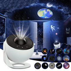 Проєктор-нічник Globe Galaxy Projector 13 в 1 зоряне небо галактика Black-White Володарськ-Волинський