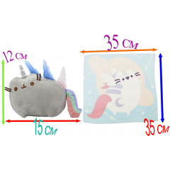 Комплект 2Life М'яка іграшка Pusheen cat 15х12 см та рушник 35х35 см v-12453 Калуш