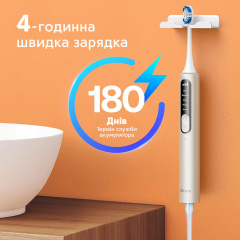 Електрична зубна щітка з футляром Bitvae S3 Smart 4 насадки White Куп'янськ