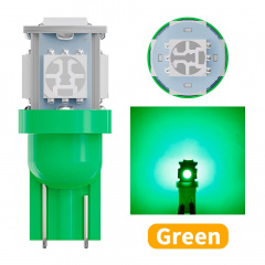 Комплект світлодіодних ламп Napo T10-5050-5smd W5W T10 10 шт Зелений (2510519427) Чернівці