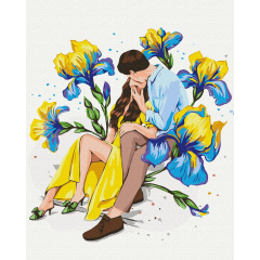 Картина за номерами BrushMe "Квітуче кохання ©Alla Berezovska" 40х50см BS53731 Тячів