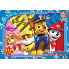 Пазли дитячі "Paw Patrol" Цуценячий патруль G-Toys PW0888 117 елементів Київ