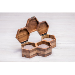 Дерев'яний органайзер для наручних годинників ecoWalnut 7.3х27.1х14.1 см Львів