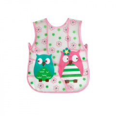 Слинявчик клейончатий на зав`язках Mega Zayka MGZ-0607 (Pink) Красноград