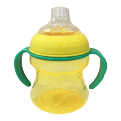 Поїльник з силіконовим носиком Mega Zayka MGZ-0304 (Yellow) 200 мл Покровск