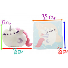 Комплект 2Life М'яка іграшка Pusheen cat 15х12 см та рушник 35х35 см v-12452 Южноукраинск