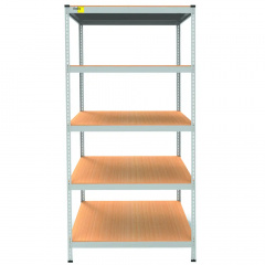 Металевий стелаж Emby Light Series 5 полиць ДСП до 100 кг 2400х900x600 мм Винница
