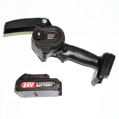 Акумуляторна ланцюгова міні-пилка сучкоріз для обрізання дерев No Brand Mini Electric CHAIN SAW Black 1 АКБ (3_03784) Броды