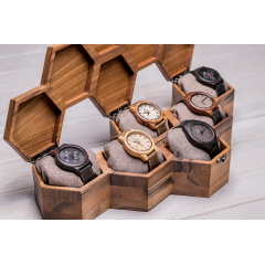 Коробочка-органайзер для 6 годинників ecoWalnut 7.3х43.4х18.8 см Вінниця