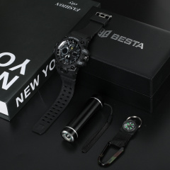 Подарунковий набір BESTA Box Peremoga Light з компасом Чорний (3365) Хмільник