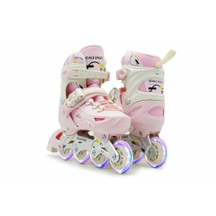 Ролики Scale Sports ABEC-7 PU 32-49 24-26.5 см Pink (928990009) Королево