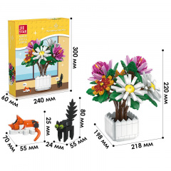 3D-конструктор Jie Star 9036 Chrysanthemum potted plants 900 деталей 13217-84634 Нововолынск