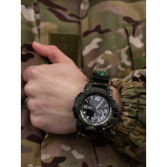 Наручний годинник чоловічий з компасом BESTA Military Темно-зелений (2898) Обухів