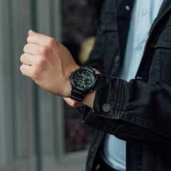 Наручний годинник чоловічий Skmei S-Shock Green 0931 Чорний (077) Каменец-Подольский
