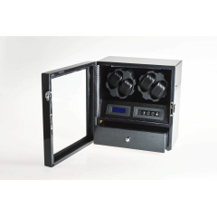 Шкатулка Salvadore для підзаводу 4 годинників X-2/05-TC1 31х19х33 см Чорний Ладан